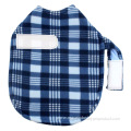 knitted Plaid fleece thickened pet jacket pet clothes